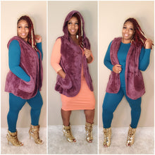 Load image into Gallery viewer, Fab n Fuzzy Hooded Vest
