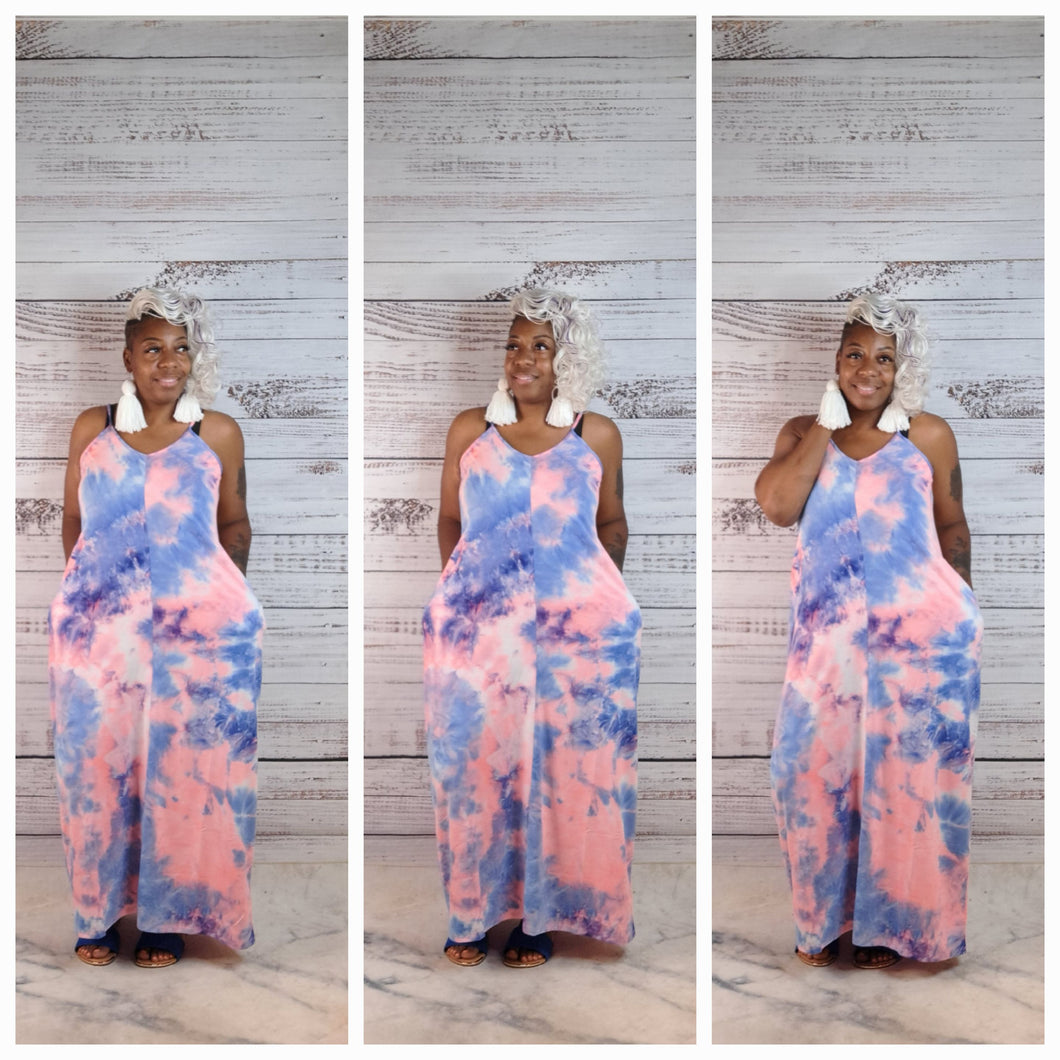 Cotton candy maxi dress best sale