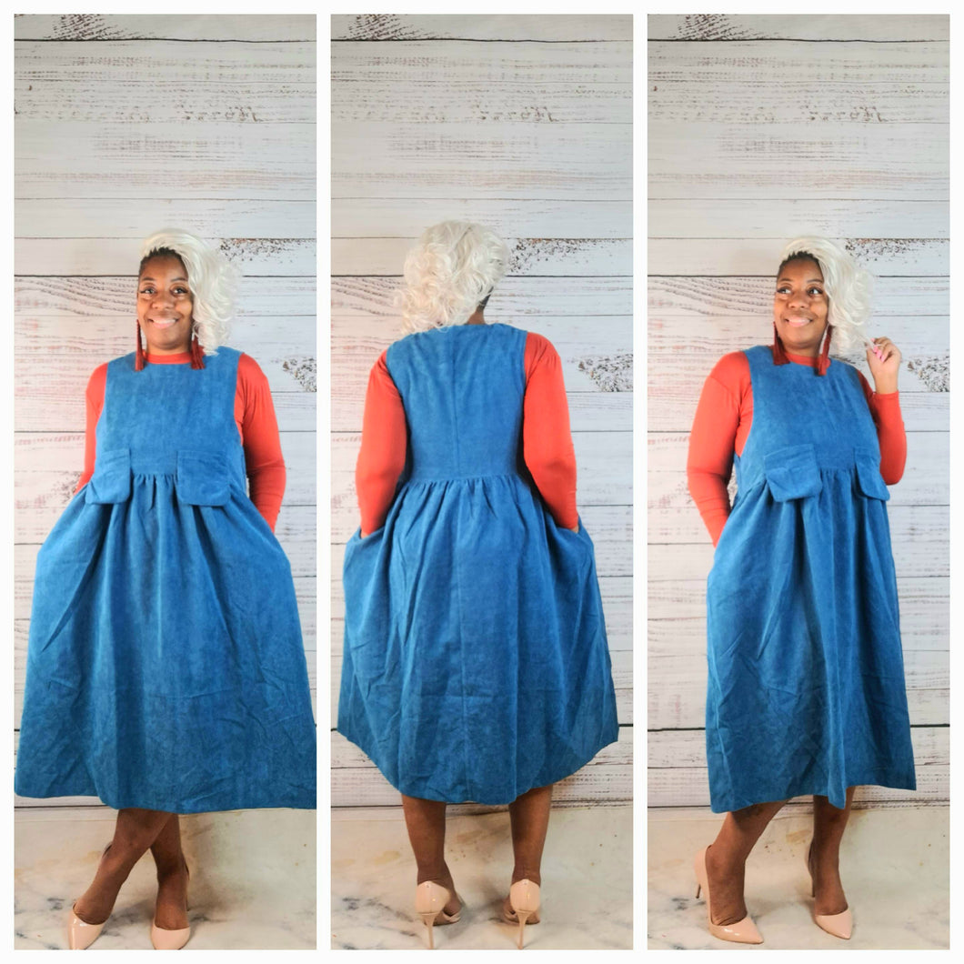 Simone Corduroy Midi Dress