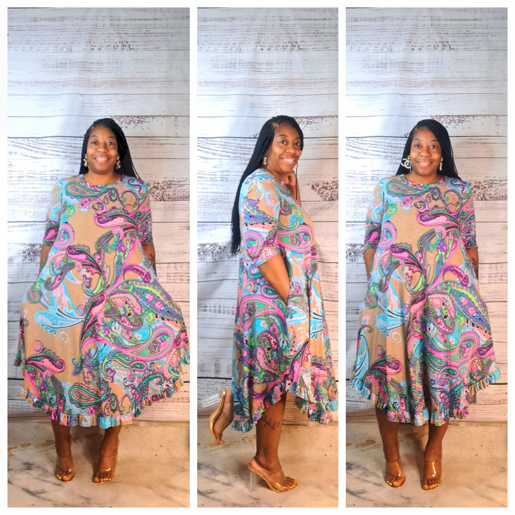 Regal Midi Dress
