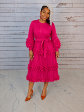 Load image into Gallery viewer, Statement Sleeve Bouncy Dress
