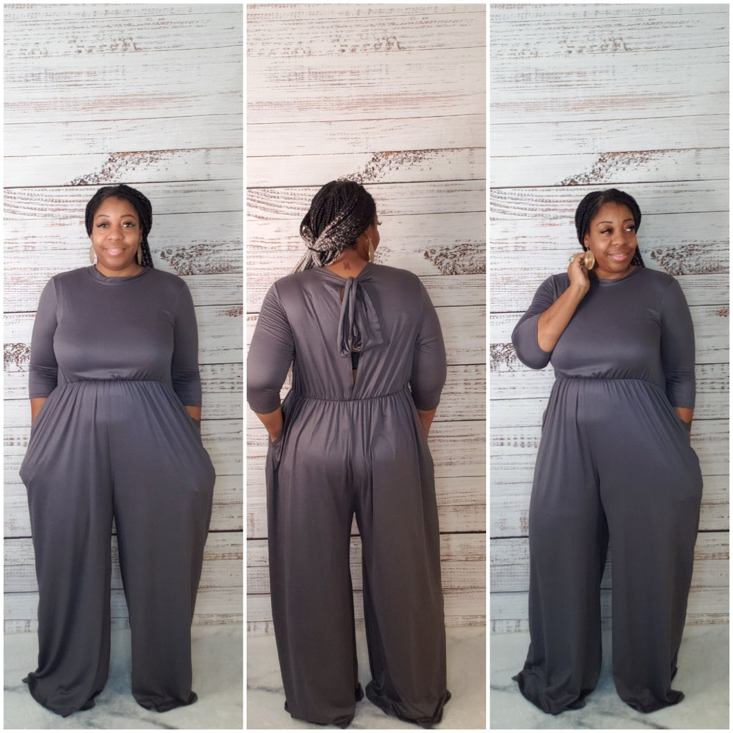 Tina Tie Neck Jumpsuit